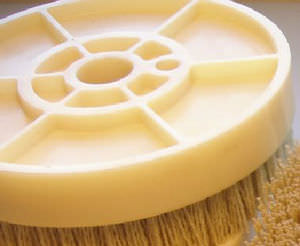 disc brush / abrasive / cleaning / deburring