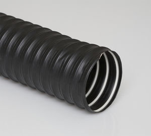 exhaust gas hose / thermoplastic / elastomer / reinforced