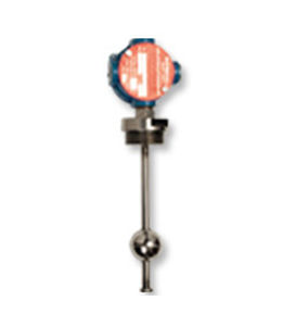 magnetic float level sensor / for liquids / stainless steel / 4-20 mA