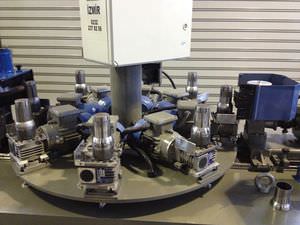 metal polishing machine / rotating table / brush