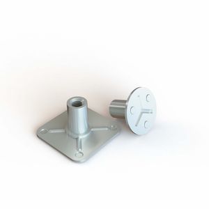 带衬套的底板螺母