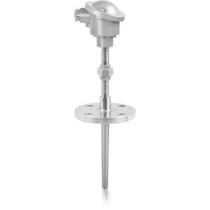 Pt100 temperature probe / RTD / flange / 4-wire
