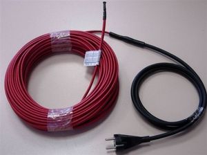 thermoplastic-insulated heating cable / constant-wattage