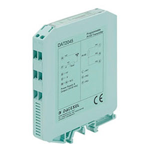 DIN rail mount temperature transmitter / thermocouple / current output