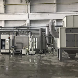 enclosed powder coating booth