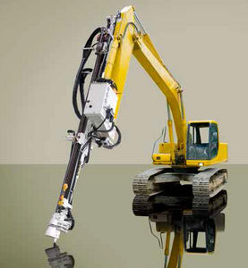 excavator drill attachment