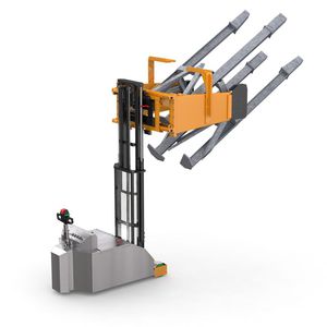electric stacker truck / walk-behind / counterbalanced