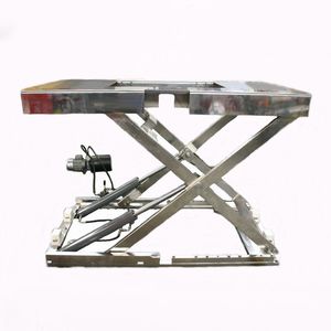 scissor lift table / electric / pneumatic / stationary