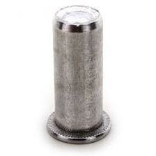 hexagonal nut / blind rivet / zinc-plated steel / stainless steel