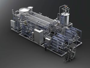 pasteurizer for the food industry