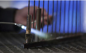 flame soldering machine