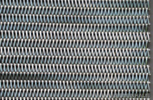 wire mesh conveyor belt / metal / for heat treatment / for drying