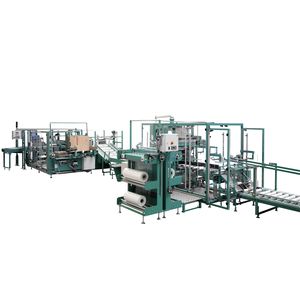 wrap-around case packer sleeve wrapping machine