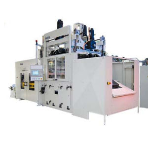roll-fed thermoforming machine / plastic film / for packaging / automatic