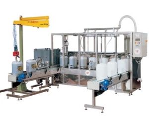 liquid filling machine / can / jug / automatic