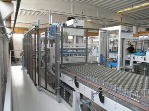 high level infeed palletizer 1