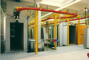 manual powder coating line