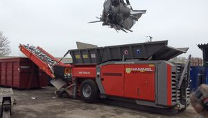 primary shredder / for wood / tire / metal