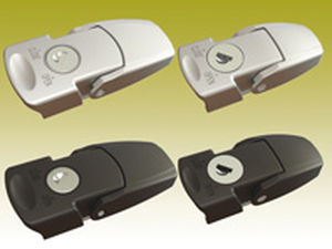 key lock latch / lever-operated / steel