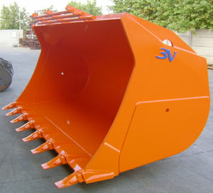 standard tooth bucket / for excavators / for loaders