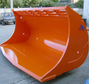 standard tooth bucket / for excavators / for loaders / for stone