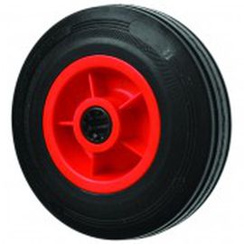 wheel with pneumatic tire / black rubber / heat-resistant