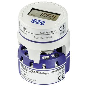 DIN rail mount temperature transmitter