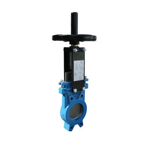 knife gate valve / with handwheel / shut-off / lug type
