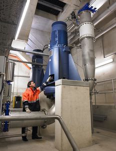 wastewater pump / slurry / with electric motor / impeller