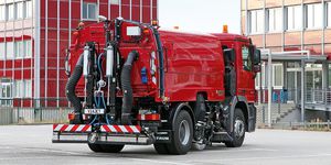 truck-mounted suction sweeper
