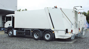 rear-loader waste collection vehicle