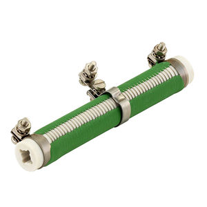 wire-wound resistor / with mounting bracket / power / cemented