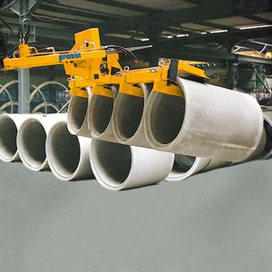 concrete pipe lifting and turning clamp