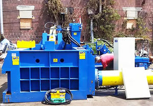 vertical baling press