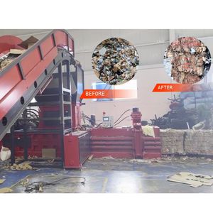 waste baling press