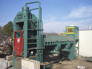 vertical baling press