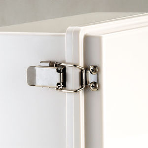 lever-operated latch / stainless steel / safety / for cabinets