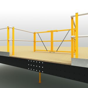 hinged gate