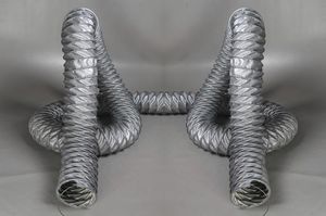 hot air hose / high-temperature / fabric