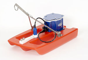Doppler ultrasonic flow meter / acoustic / for water / with temperature sensor