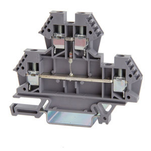 screw connection terminal block / DIN rail-mounted / plastic / dual-stage