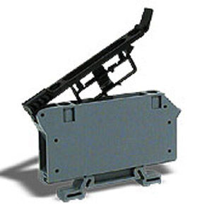 fused terminal block / lever-operated / DIN rail-mounted / plastic