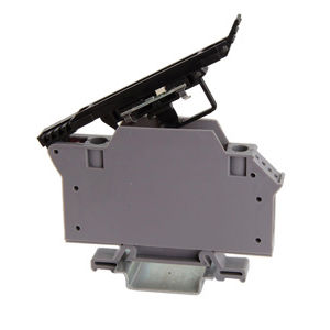 lever-operated terminal block / DIN rail-mounted / plastic / fused