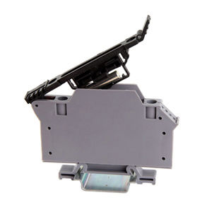 lever-operated terminal block / DIN rail-mounted / plastic / fused