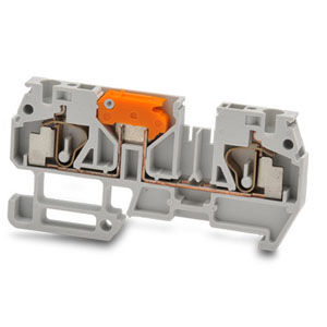 screwless terminal block / spring / lever-operated / DIN rail-mounted