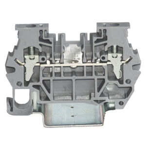 DIN rail-mounted terminal block