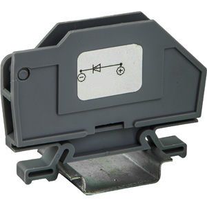 DIN rail-mounted terminal block