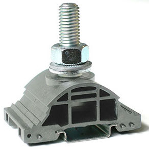 DIN rail-mounted terminal block