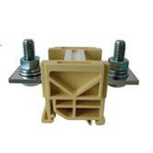 DIN rail-mounted terminal block
