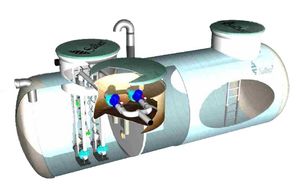 wastewater pumping station